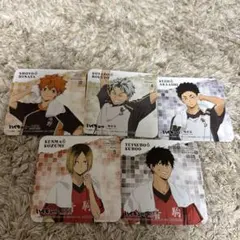 ハイキュー‼︎ 極楽湯コラボ商品 コースターカード5枚セット