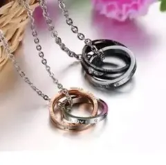 ステンレス製    ペアネックレス ETERNAL LOVE /p-nA011