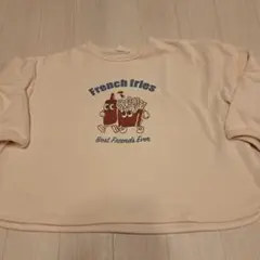 フレンチフライ プリント トレーナー アイボリー