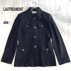 .LAUTREAMONT ブラックジャケット ショートコートサイズ3