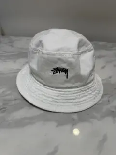 Stussy ホワイト バケットハット