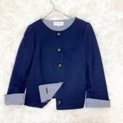 美品MACKINTOSH PHILOSOPHY ノーカラージャケット 38