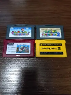 ゲームボーイアドバンスソフトのみ　スーパーマリオブラザーズ１，２等　4本セット