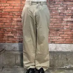 USA 古着 DOCKERS チノパンツ ワイド アメカジ ルーズ ベージュ