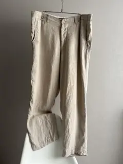 90s ARMANI jeans アルマーニジーンズ リネンスラックス ワイドのサムネイル