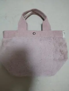 BASIC TRADITIONAL ピンクファー トートバッグ