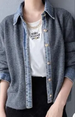 デニム カーディガン
