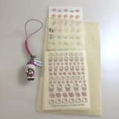 ハローキティ　キーホルダー・転写シール