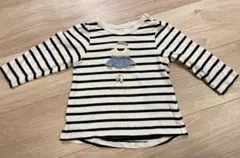petit main ストライプ 長袖 Tシャツ　80cm
