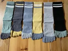 メンズ　ソックス　5本指 6足組