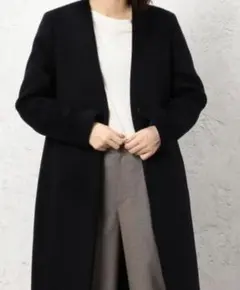 green label relaxing ノーラペルコート 紺 38 アウター