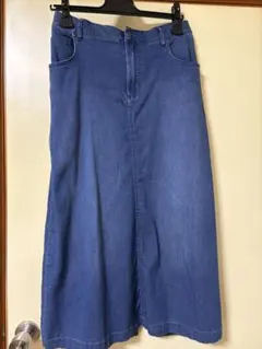 デニムロングスカート Mサイズ スリット入り
