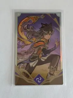 【新品未使用】原神 正規品 韓国カフェ トーマ 七聖召喚カード 原神 カフェ 韓国 七聖召喚 カード トーマ C991013224安