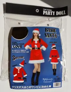 未着用　サンタコスチューム　クリスマスワンピ　 パーティードール