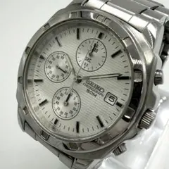【稼動】 SEIKO 腕時計 クロノグラフ シルバー メンズ 7T92-0CA0のサムネイル