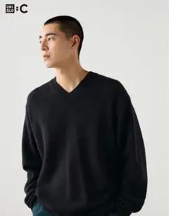 ユニクロ UNIQLO:C リラックスVネックセーター