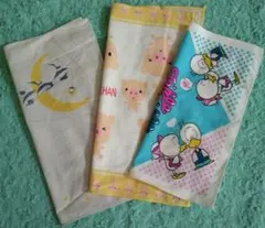 レトロ キャラクター ハンカチ 3枚セット