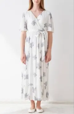 カシュクールワンピース ロングワンピース