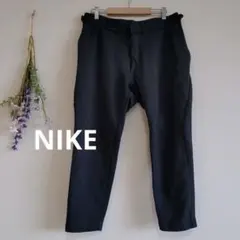ナイキ スウェットパンツ【M】前ファスナー ロゴ ポケット有り ウエスト調節可能