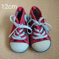 12.0cm　コンバース　オールスター　赤チェック柄