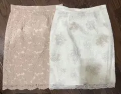 プロポーション レース スカート 2点 夏