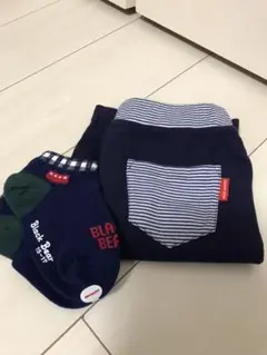 ネイビー短パンと靴下セット