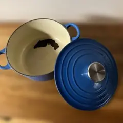 LE CREUSET 両手鍋 18cm ブルーのサムネイル