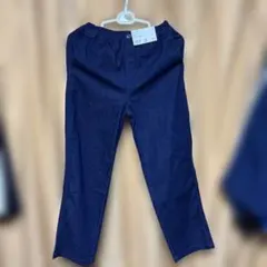 キッズ、レディース　ユニクロ　ダークブルー　デニムパンツ 150センチ　新品