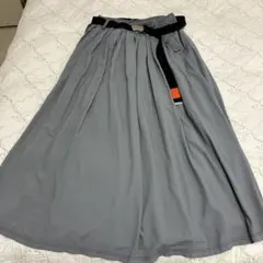 niko and...ふわシャカベルト付きロングスカート グレーのサムネイル