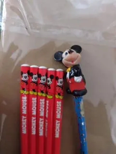 値下げ交渉不可　昭和レトロ　ミッキーマウス 鉛筆 6本セット