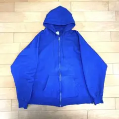 HANES ヘインズ　パーカー　アルミジップ　ブルー