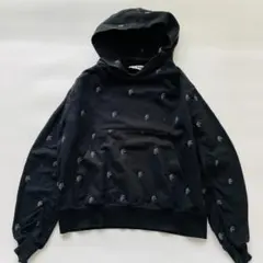 TTT MSW 総柄刺繍 フーディ パーカー エンジェル コットン M ブラックのサムネイル