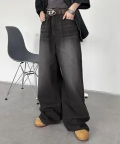sedacle ワイドブラックデニムのサムネイル