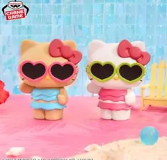 サンリオ 日焼けキティ ハローキティ Summer Ver. 4体セット 2025年最新】おおきなSOFVIMATES ハローキティ summer ver.の