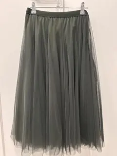 【美品】スカート チュールロングスカート Sのサムネイル
