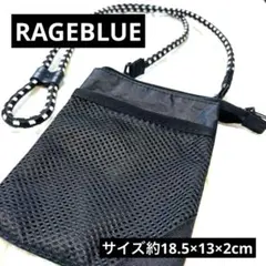 最終価格✨ミニショルダーポーチ　サコッシュ　レイジブルー　携帯　黒　美品✨のサムネイル