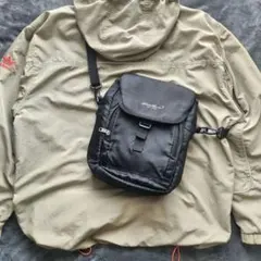 00s Eddie Bauer ショルダーバッグ テック ブラック 縦型