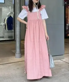 ★週末限定価格★【HELLO.SANFRANCISCO】フリルキャミワンピ