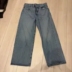 GU バギーデニム ブルー