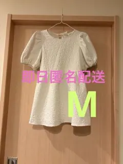 プロズヴェール　パフスリーブ チュニック ブラウス Mサイズ ホワイトのサムネイル