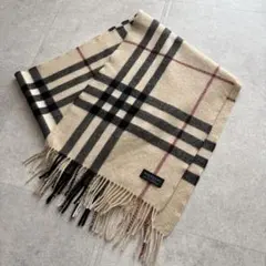 バーバリーロンドン　マフラー　ノバチェック　メガチェック　カシミヤ100%
