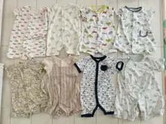 ベビー 半袖ロンパース まとめ売り男の子 8着セット 50〜60