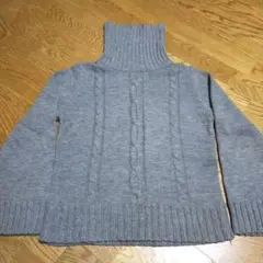 古着　カーディガン　レディース　Lサイズ　タートルネックセーター