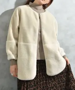 インタープラネット　フェイクムートンリバーシブルコート