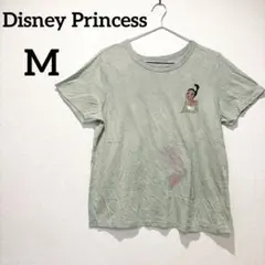 Disney Princess 【M】グリーン Tシャツ 半袖　夏服　レディース
