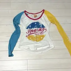 【期間限定値下げ】ロンT 平成 ピチTイエロー ブルー マクブリング 平成ギャル