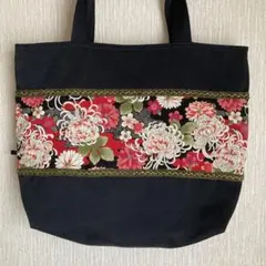 ハンドメイド　バッグ　和柄　花柄　無地