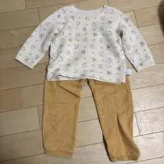 ウサギ柄 キルトパジャマ 110cm