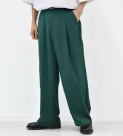kutir タックワイドストレートパンツ