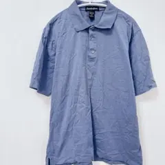 アーノルドパーマー ポロシャツ ブルー M 綿100% インポート 古着 無地